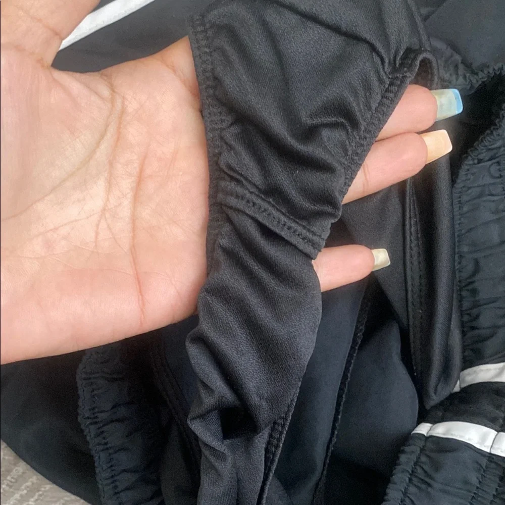 Nike Black and White Athletic Shorts with Dri-FIT Technology - Picture 6 of 7